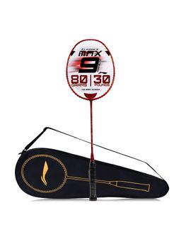 Li-Ning - G-Force Superlite Max 9 Strung Badminton Racquet (Red, Gold 80 g)