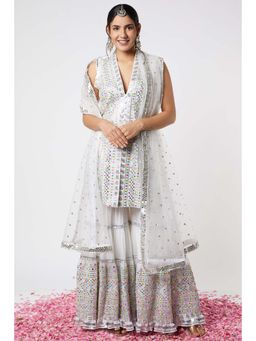 Gopi Vaid - Noor Sleeveless Sharara (Set of 3)