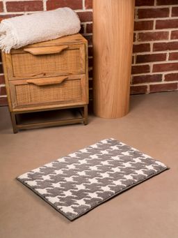 RALIA HOMES - The Cadence Foam Padded Grey Bath Mat (S)