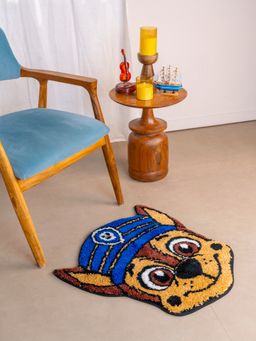 RALIA HOMES - The Rufus Smiley Pup Brown Bath Mat (M)