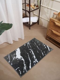 RALIA HOMES - Drift Marble Charcoal Bath Mat