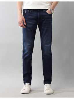 U.S. Polo Assn. Denim Co. - Men Super Stretch Brandon Slim Tapered Fit Blue Jeans