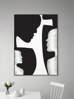 Nestroots - The Ripples Of Time Wall Painting Black Floating Frame