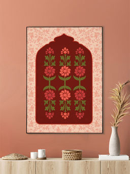 Nestroots - Passage To Paradise Wall Painting Black Floating Frame