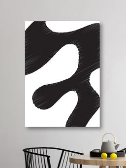 Nestroots - A Labyrinth Of Ink Wall Painting Multi-Color Canvas Stretch