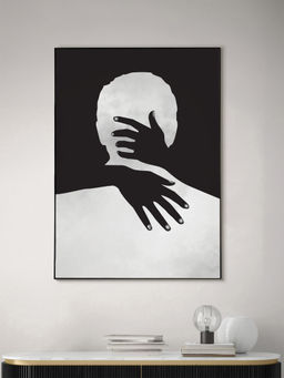 Nestroots - Behind the Veil Wall Painting Black Floating Frame