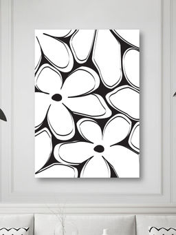 Nestroots - Blooming in the Shadows Wall Painting Multi-Color Canvas Stretch