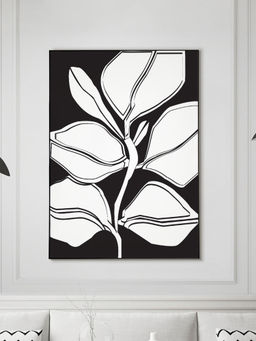 Nestroots - Veins of the Earth Wall Painting Black Floating Frame