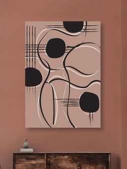 Nestroots - Modern Lines Canvas Wall Art Printed Wall Painting Multi-Color Canvas Stretch