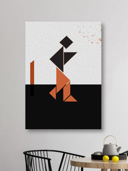 Nestroots - Vibrant Abstract Elegance Canvas Wall Art Abstract Painting Multi-Color Canvas Stretch