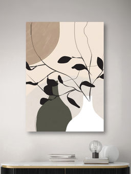 Nestroots - Vibrant Vases Canvas Art Piece Abstract Painting Multi-Color Canvas Stretch