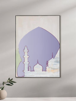 Nestroots - Vibrant Blooms in a Pot Canvas Print Black Floating Frame