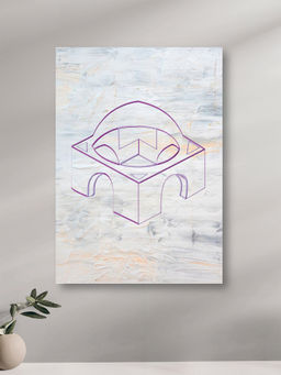 Nestroots - Islamic Tomb Wall Painting Canvas Multi-Color Canvas Stretch