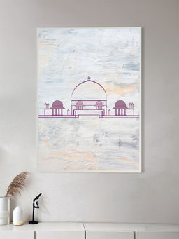 Nestroots - Islamic Heritage Canvas: Eid Edition White Floating Frame