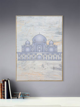 Nestroots - Islamic Heritage Canvas Print Gold Floating Frame