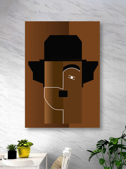 Nestroots - Chaplin's Timeless Elegance: Canvas Print Wall Painting Multi-Color Canvas Stretch