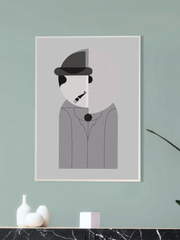 Nestroots - Captivating Clockwork Orange Canvas Print Wall Painting White Floating Frame