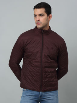 Cantabil - Men Wine Solid Full Sleeves Regular Fit Reversible Casual Jacket