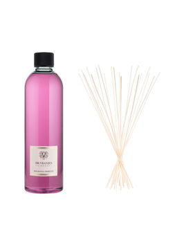 Dr. Vranjes Firenze - Dr.Vranjes Firenze Peonia Black Jasmine 500ml Refill Bottle with White Rattan Sticks (Nr.12 - H.40)