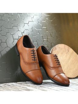 Valentino - Men Premium Leather Lace-Up Formal Brogue Shoes