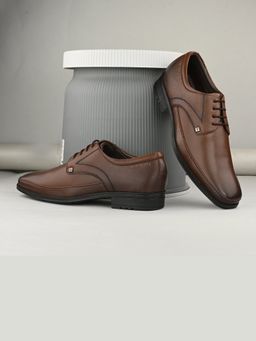Valentino - Men Premium Leather Lace-Up Formal Derby Shoes