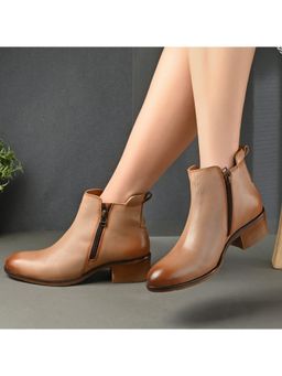 Valentino - Women Premium Leather Zipper Boots