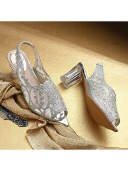 Valentino - Women Silver Partywear Sandals
