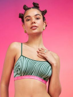 Enamor XO - Green Marble Non-Wired Non Padded Regular Bra