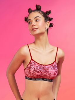 Enamor XO - Zebra Print Non-Wired Non Padded Regular Bra