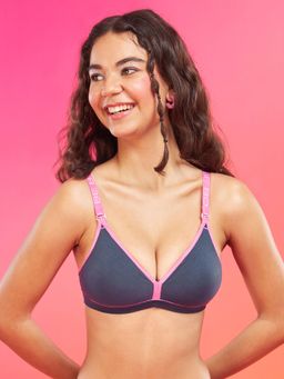Enamor XO - Denim Blue Non Wired Padded Regular Bra