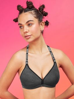 Enamor XO - Graphite Non Wired Padded Regular Bra