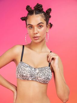 Enamor XO - Cheetah Print Non-Wired Non Padded Multiway Bra