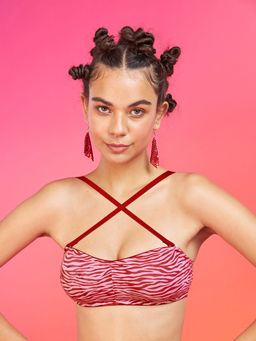 Enamor XO - Zebra Print Non-Wired Non Padded Multiway Bra