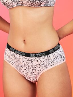 Enamor XO - Mid-Rise Cheetah Print Hipster Panty