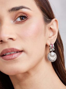 Fabindia - Women Red Brass Earrings
