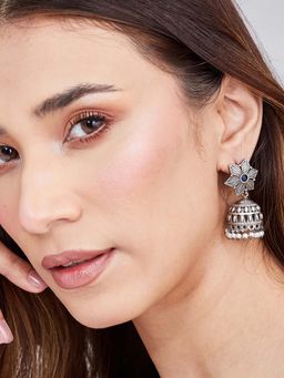 Fabindia - Women Blue Brass Earrings