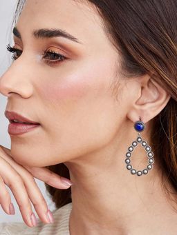 Fabindia - Women Blue Brass Earrings