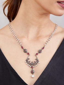 Fabindia - Women Red Brass Necklace