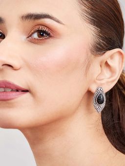 Fabindia - Women Black Brass Earrings