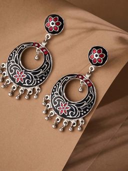 Fabindia - Women Multi-Colour Brass Earrings