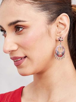 Fabindia - Women Multi-Colour Brass Earrings