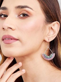 Fabindia - Women Multi-Colour Brass Earrings