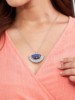 Fabindia - Women Blue Brass Necklace