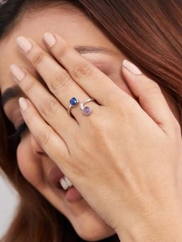 Fabindia - Women Multi-Colour Brass Ring
