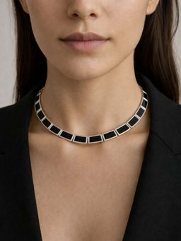 House of Pehr - Women Black Brass Necklace