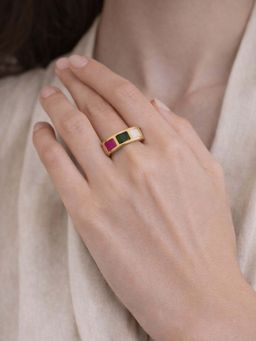 House of Pehr - Women Black Brass Ring
