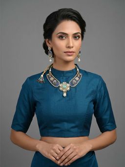 Odette - Women Multi-Colour Alloy Necklace with Earring