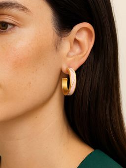House of Pehr - Women Pink Brass Earrings