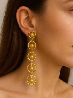 House of Pehr - Women Gold Brass Earrings