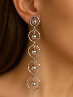 House of Pehr - Women Silver Brass Earrings